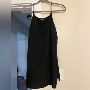 Black slip dress